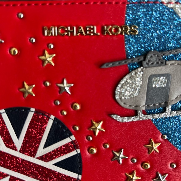 NWOT Michael Kors Nouveau Novelty, wristlet/clutch London Paris - Picture 5 of 11